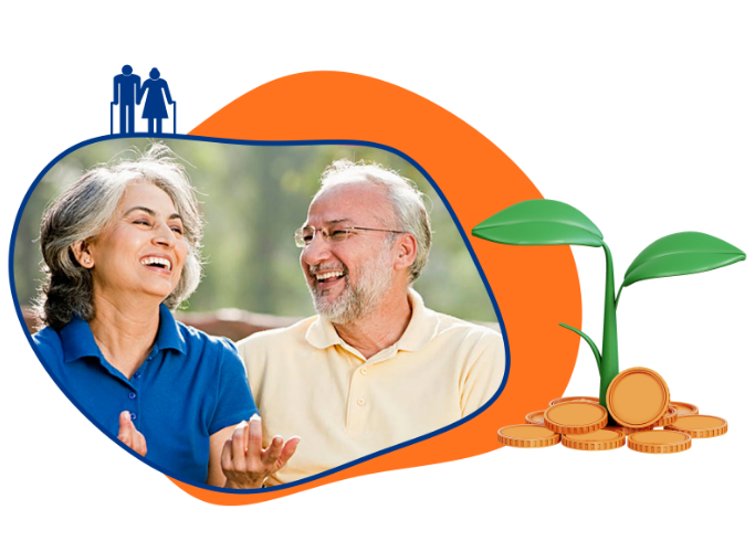 Retirement planning illustration